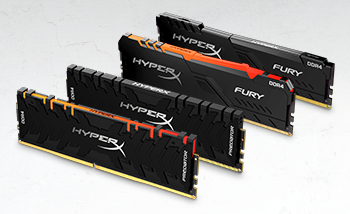 HyperX lanza nuevos módulos de memoria Predator DDR4 RGB y FURY DDR4 RGB de hasta 256 GB.
