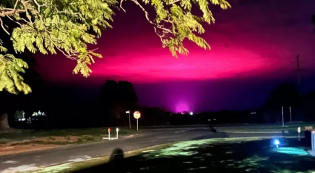 El misterioso resplandor rosado que causó inquietud en una ciudad australiana